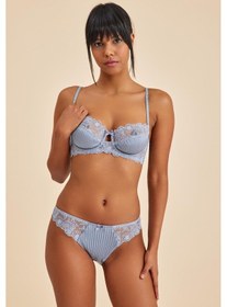 Resim Amarelle Paris Gri Mavi Dantelli Slip Külot Mavi 