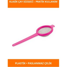 Resim Letsii Ergonomik Renkli Klasik Çay Süzgeci Paslanmaz Çelik 