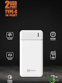 Resim Intouch 10.000 mAh Max-In Slim Powerbank (Beyaz) 