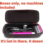 Resim 1 adet Airwrap Styler & Aksesuarlar Organizatör Kılıfı - Dayanıklı, Şok Geçirmez Seyahat Taşıma Çantası, Kaymaz Tutma Kolu, Saç Düzleştirici ve Araçlar Depolama için Kompakt Tasarım (Difüzör Dahil Değil), Saç için Blowout Araçları, Şık Fermuarlı Kılıf, Peluş İç Astar 