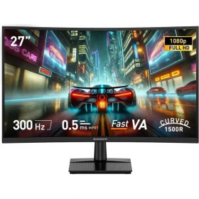 Resim Gamebooster GB-27C300FF 27" 300Hz 0.5ms Curved Freesync Adaptive Sync Fhd Fast Va Gaming Monitör 