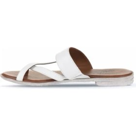 Resim Bueno Shoes Beyaz Deri Kadın Parmak Arası Terlik 01WQ2012 01WQ2012 