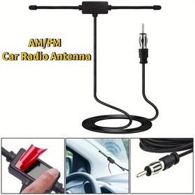 Resim AM/FM Araba Radyo Anteni Sinyal Güçlendirici Gizli Araba Stereo Anteni Evrensel Araba Anteni 