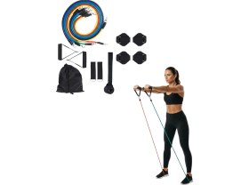 Resim Kanonik Education 11 Parça Çok Fonksiyonlu Kapı Arkası Egzersiz Bandı Ev Tipi Spor Seti 