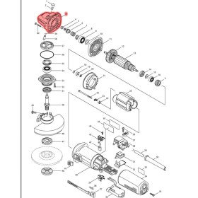 Resim Makita 9565CVR Dişli Yuvası Ürün Kodu 153488-4 