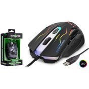 Resim Novator N102 Usb Ledli 2000 Dpi Oyuncu Mouse Kablolu 