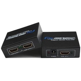 Resim Gplus 4K102 4K Ultra Hd 2 Port Hdmi Metal Kasa Splitter Çoklayıcı 