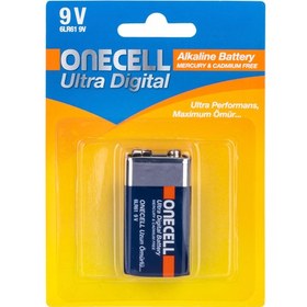 Resim Onecell Ultra Dijital Alkalin 9V Pil 