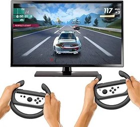 Resim ARVALOLET Switch 2 Controller için yarış direksiyonu – gerçekçi bir oyun deneyimi için ergonomik tasarımlı 2'li set 