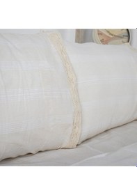 Resim Otantik Çift Kişilik Pike Takımı Ekru 