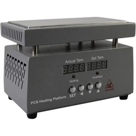 Resim PROSMT Protools Pcb Alt Isıtıcı - Dijital Sıcak Plaka Sabit Sıcaklık Lehimleme Istasyonu 150x150mm 