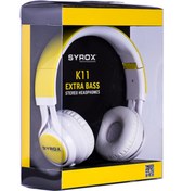 Resim Syrox Kablolu Mikrofonlu Kulaküstü Ayarlanabilir Bantlı Süper Bass Orijinal Kulaklık (bluetooth Yoktur) 