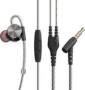 Resim Mistaha DM10 3.5mm Kulak İçi Bas Subwoofer Metal Kablolu Mikrofonlu Emiş Hattı Kontrolü Spor ları 