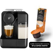 Resim Tchibo Cafissimo Milk Kapsüllü Kahve Makinesi Beyaz (10'lu kapsül hediye) 