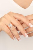 Resim Mistik Silver Pırlanta Model Gümüş Yüzük 