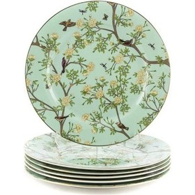 Resim Mikasa Moor Secret Garden 6lı Pasta Tabağı 22cm P366.383411 Yeşil 