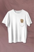 Resim Kendim Seçtim Bebek Groot Marvel Galaksinin Koruyucuları Cep Baskılı Tişört Unisex T-shirt 