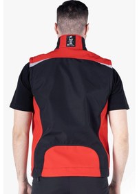 Resim Softshell Yelek Siyah - Kırmızı 