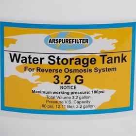 Resim Sulook Su Arıtma Cihazı Tankı - Vana Dahil-antibakteriyel-3,2 galon -12 Litre 