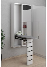 Resim Dolaplı Ütü Masası Çok Amaçlı Ütü Masası 