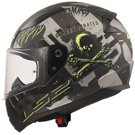 Resim Ls2 Rapıd 2 Pırates Tıtanıum Kask Titanium 