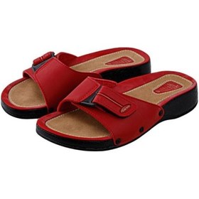 Resim Ceyo 3000-2 Cırtlı Kadın Terlik Kırmızı 35-39 001 