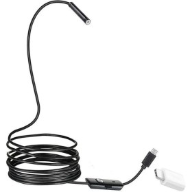 Resim Wellcam 3in1 Micro Usb+Type C+Pc 7mm Işıklı 2metre Endeskop Yılan Kamera 