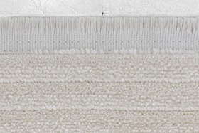 Resim KANYON BUKLELİ MAKİNE HALISI, BEYAZ, 80X300, 4909A 