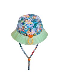 Resim Milk & Moo Jungle Friends Ayarlanabilir Yazlık Bebek Şapkası 0-18 Ay 