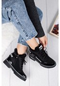 Resim Khayt Fashion Suprome Fermuarlı Dolgu Topuk Kadın Bot Siyah 