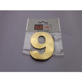 Resim 8Cmkapı Daire Villa Dolap Posta Numarasıpaslanmaz Metal No:9 