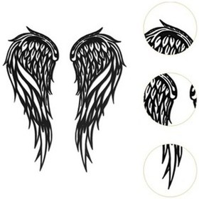 Resim Lijinxu 2pcs Angel Wing Wall Sanat Ofis Koridoru Koleksiyon 30cmx12cm 