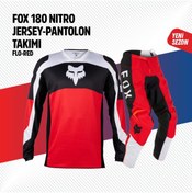 Resim Fox Siyah Kırmızı Jersey Pantolon Takımı 