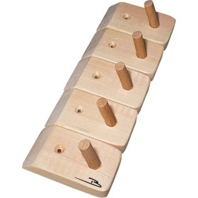 Resim Barış Dizayn Doğal Ahşap Tekli Mini Askılık Çok Amaçlı Dolap Duvar Askısı (5li Set) 