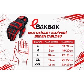 Resim Motosiklet Eldiveni Black Uzun Racing Full Koruma Leather Deri Motorcu Eldiven 