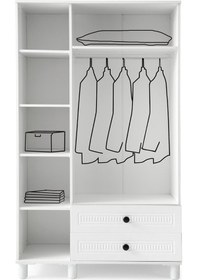 Resim Bohem Mdf 3 Kapılı Dolap 