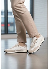 Resim Beyaz Bağcıklı Hafif Esnek Erkek Sneaker 584 M Beyaz 