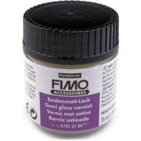 Resim Staedtler Fimo Semi-Gloss Varnish Su Bazlı Yarı Mat Vernik 35 Ml. 
