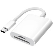 Resim 2 In 1 Sd Tf Kart Okuyucu İphone Uyumlu 15 14 12 13 11 Pro Max Xs Xr Usb C Otg For Type C 