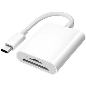 Resim 2 In 1 Sd Tf Kart Okuyucu İphone Uyumlu 15 14 12 13 11 Pro Max Xs Xr Usb C Otg For Type C 