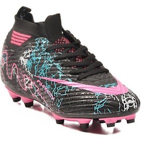 Resim Air 600 F Krampon Siyah-fuşya Çocuk Halı Saha Ayakkabısı Siyah - Fuşya 