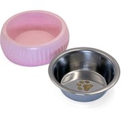 Resim Mikopet Organik Seramik Mama Kabı Pembe 