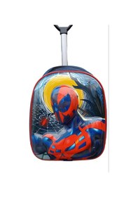 Resim DZC KUZENLER ÇANTA SPDERMAN Tekerlekli Çocuk Sırt Çantası KABARTMALI ÖRÜMCEK ADAM ÇEKÇEKLİ OKUL KREŞ 