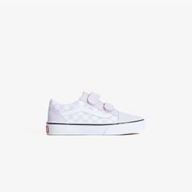 Resim Vans Old Skool V Checkered Çocuk Mor Sneaker Vn000cyaemy1 Mor 