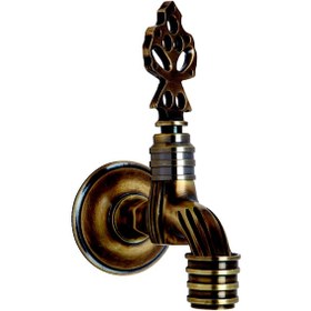 Resim Perletörlü Antik Osmanlı Musluğu 3/4 Perlatörlü ( %100 Pirinç ) 