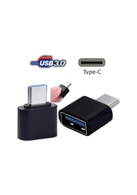 Resim Usb 3.1 Type-C To Usb 3.0 Otg Çevirici Dönüştürücü Adaptör Siyah 