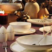 Resim Aryıldız Bone Porselen Gold 54 Parça 12 Kişilik Yemek Takımı 