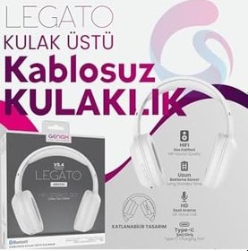 Resim iPhone 14/15 / 16 Pro Max (Rahat Kullanım) - Legato Bluetooth Kulaklık - GNX241LGB377 