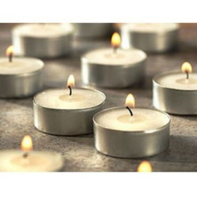 Resim Nikah Şekeri Market Beyaz Mumlar Tealight Mum 50 Adet 