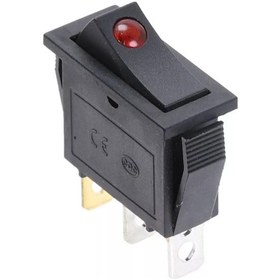 Resim Mr-113a Tekli Dar Kırmızı Nokta Işıklı Anahtar On-off 3p Kırmızı 